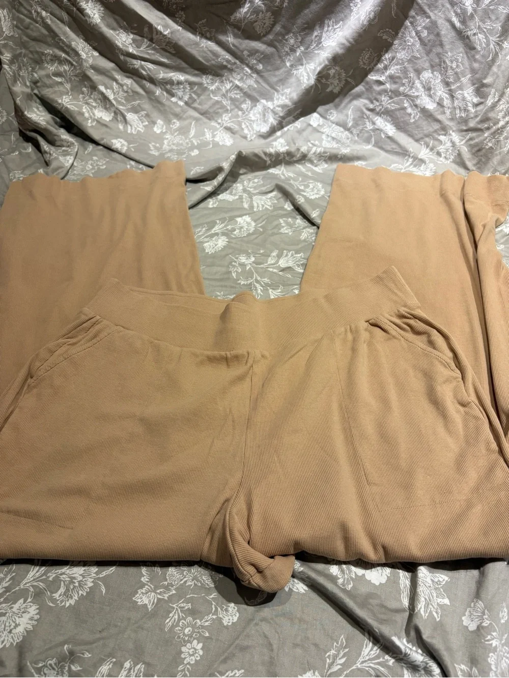 Pact tan ribbed lounge pants XL - Picture 2 of 4